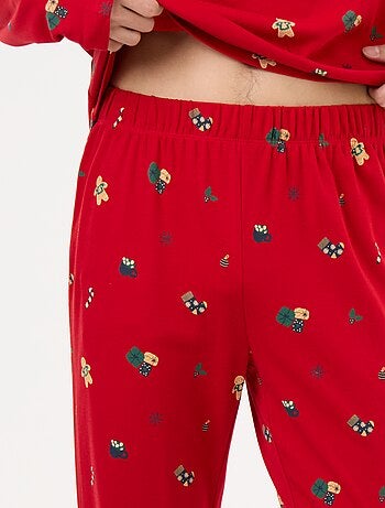 Pigiama 2 pezzi t-shirt + pantaloni 'Natale' - 2 pezzi