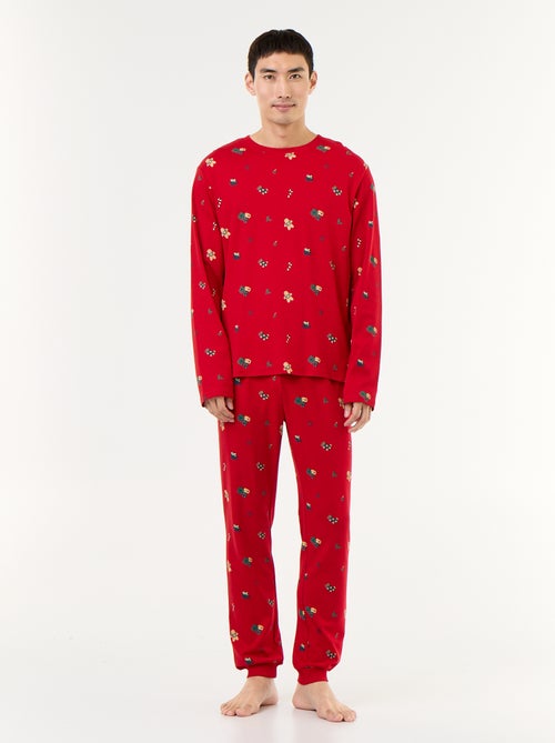 Pigiama 2 pezzi t-shirt + pantaloni 'Natale' - 2 pezzi - Kiabi