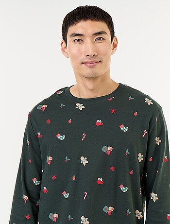 Pigiama 2 pezzi t-shirt + pantaloni 'Natale' - 2 pezzi