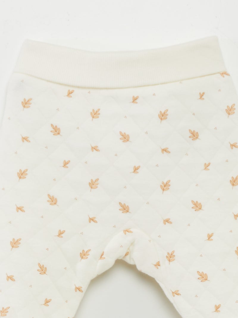 Pigiama 2 pezzi trapuntato BIANCO - Kiabi