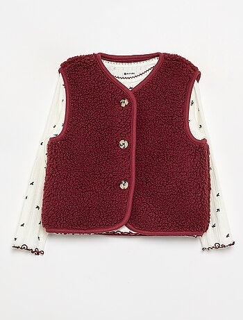 Pigiama 3 pezzi - T-shirt + pantaloni + cardigan senza maniche