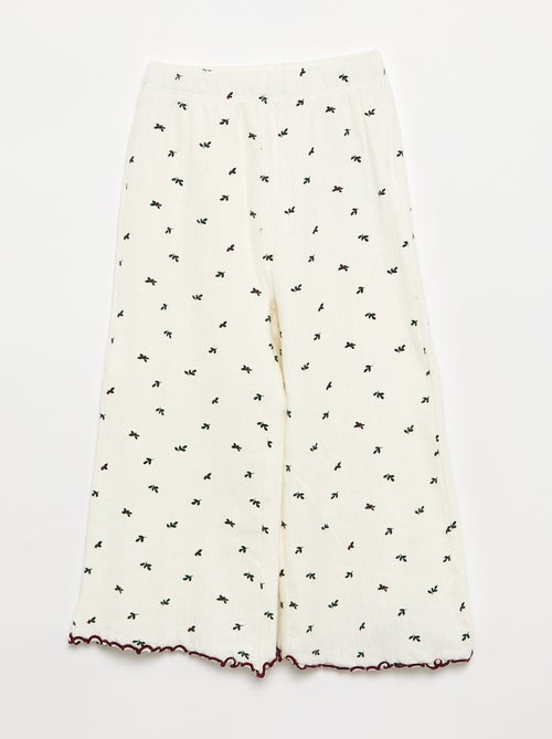 Pigiama 3 pezzi - T-shirt + pantaloni + cardigan senza maniche - Kiabi Pigiama 3 pezzi - T-shirt + pantaloni + cardigan senza maniche - Kiabi