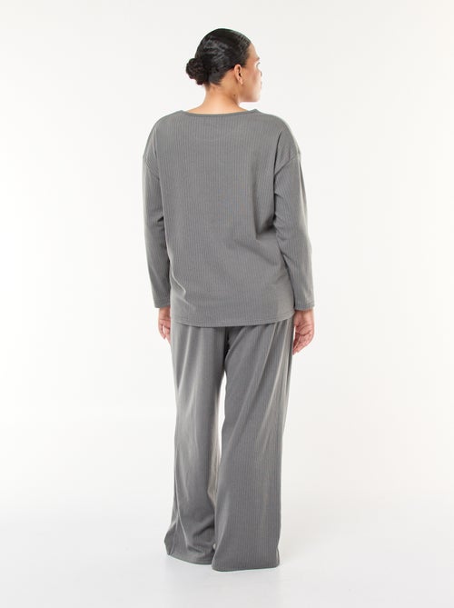 Pigiama a costine - Set 2 pezzi - Kiabi