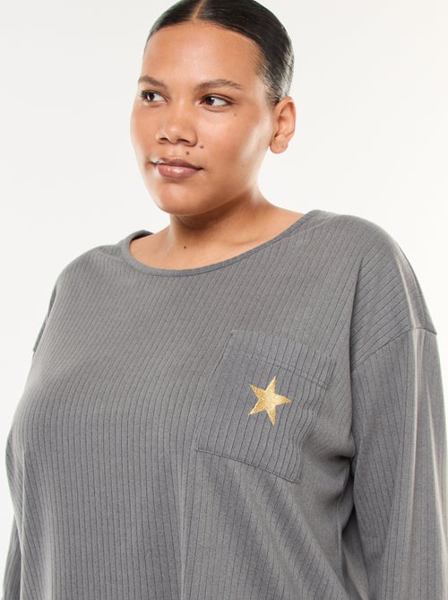 Pigiama a costine - Set 2 pezzi - Kiabi