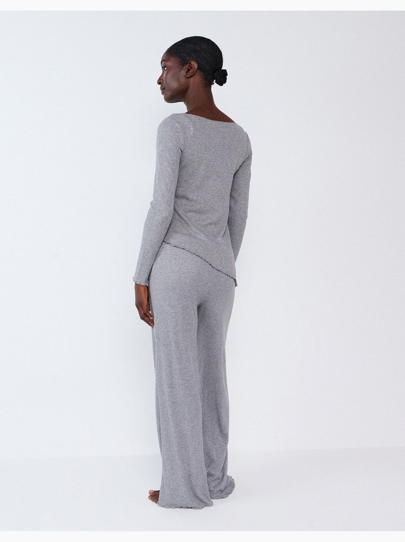 Pigiama a costine, mo fashion Grigio - Kiabi