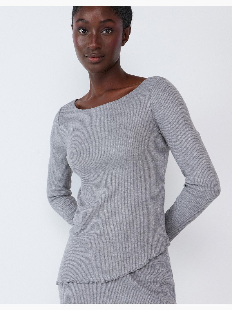 Pigiama a costine, mo fashion Grigio - Kiabi