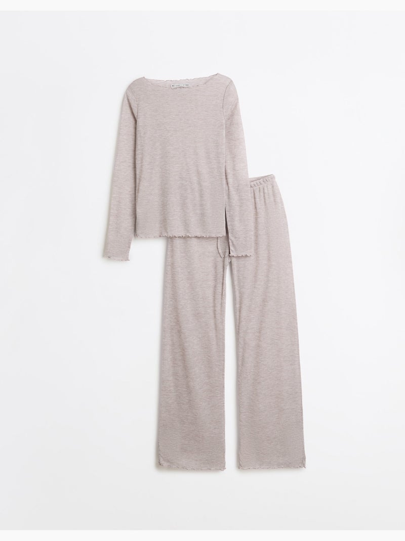 Pigiama a maglia, mo fashion Beige - Kiabi