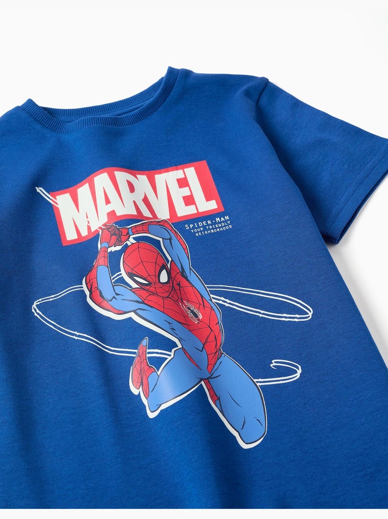 Pigiama a manica corta glow-in-the-dark con spider-man Blu Blu - Kiabi