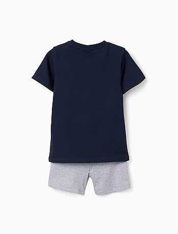 Pigiama a manica corta in cotone con stampa Mario Kart