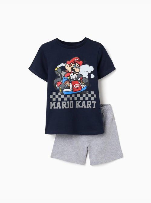 Pigiama a manica corta in cotone con stampa Mario Kart - Kiabi