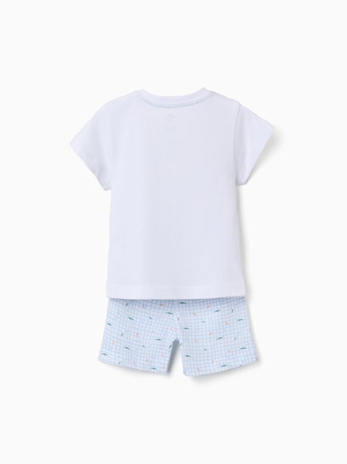 Pigiama a manica corta in cotone con stampe di alligatore - Kiabi