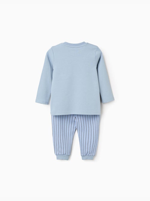 Pigiama a manica lunga con righe - Kiabi