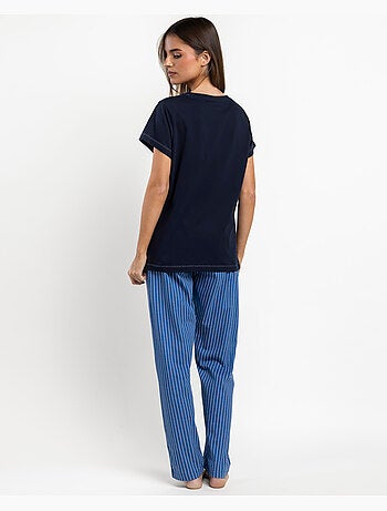 Pigiama a maniche corte a righe classiche da donna ADMAS CLASSIC