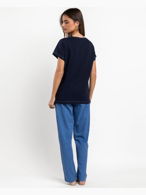 Pigiama a maniche corte a righe classiche da donna ADMAS CLASSIC - Kiabi Pigiama a maniche corte a righe classiche da donna ADMAS CLASSIC - Kiabi