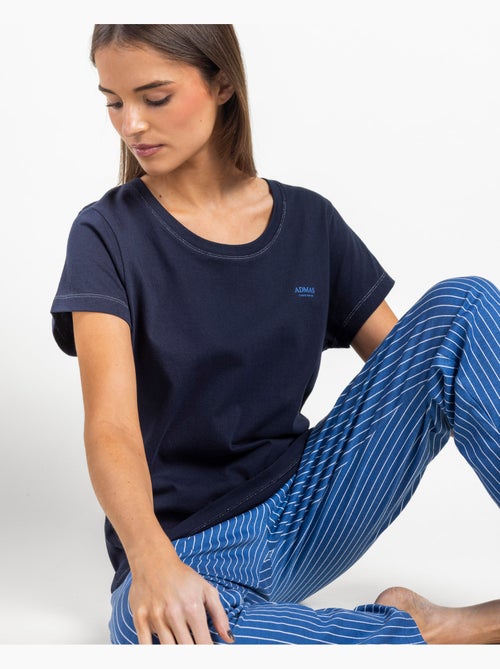 Pigiama a maniche corte a righe classiche da donna ADMAS CLASSIC - Kiabi Pigiama a maniche corte a righe classiche da donna ADMAS CLASSIC - Kiabi