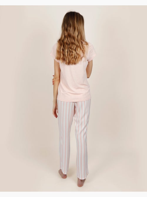 Pigiama a maniche corte a righe classiche da donna ADMAS CLASSIC - Kiabi Pigiama a maniche corte a righe classiche da donna ADMAS CLASSIC - Kiabi