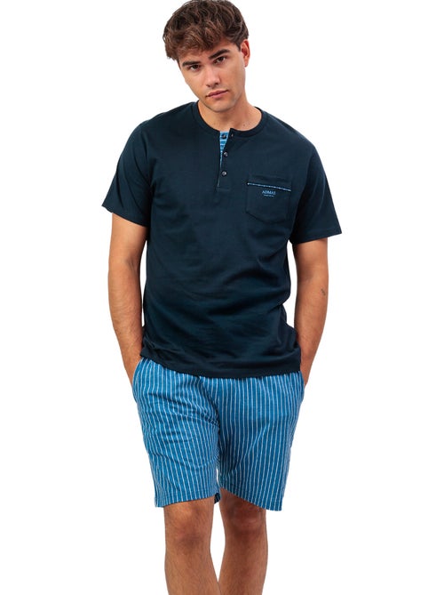 Pigiama a maniche corte a righe classiche da uomo ADMAS CLASSIC - Kiabi Pigiama a maniche corte a righe classiche da uomo ADMAS CLASSIC - Kiabi