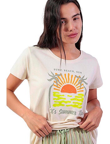 Pigiama a maniche corte ADMAS da donna It's Summer Time