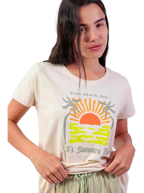 Pigiama a maniche corte ADMAS da donna It's Summer Time - Kiabi