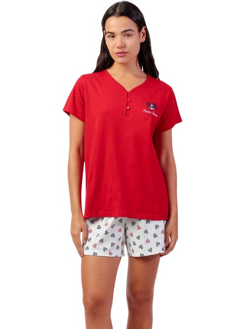 Pigiama a maniche corte ADMAS da donna Ocean Lover - Kiabi Pigiama a maniche corte ADMAS da donna Ocean Lover - Kiabi