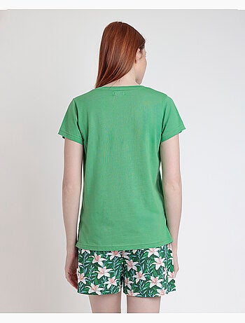 Pigiama a maniche corte ADMAS Flowers In The Sun da donna