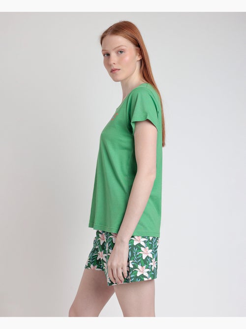Pigiama a maniche corte ADMAS Flowers In The Sun da donna - Kiabi