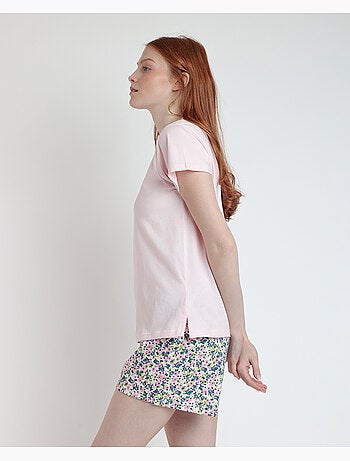 Pigiama a maniche corte ADMAS Sweet Garden per donna