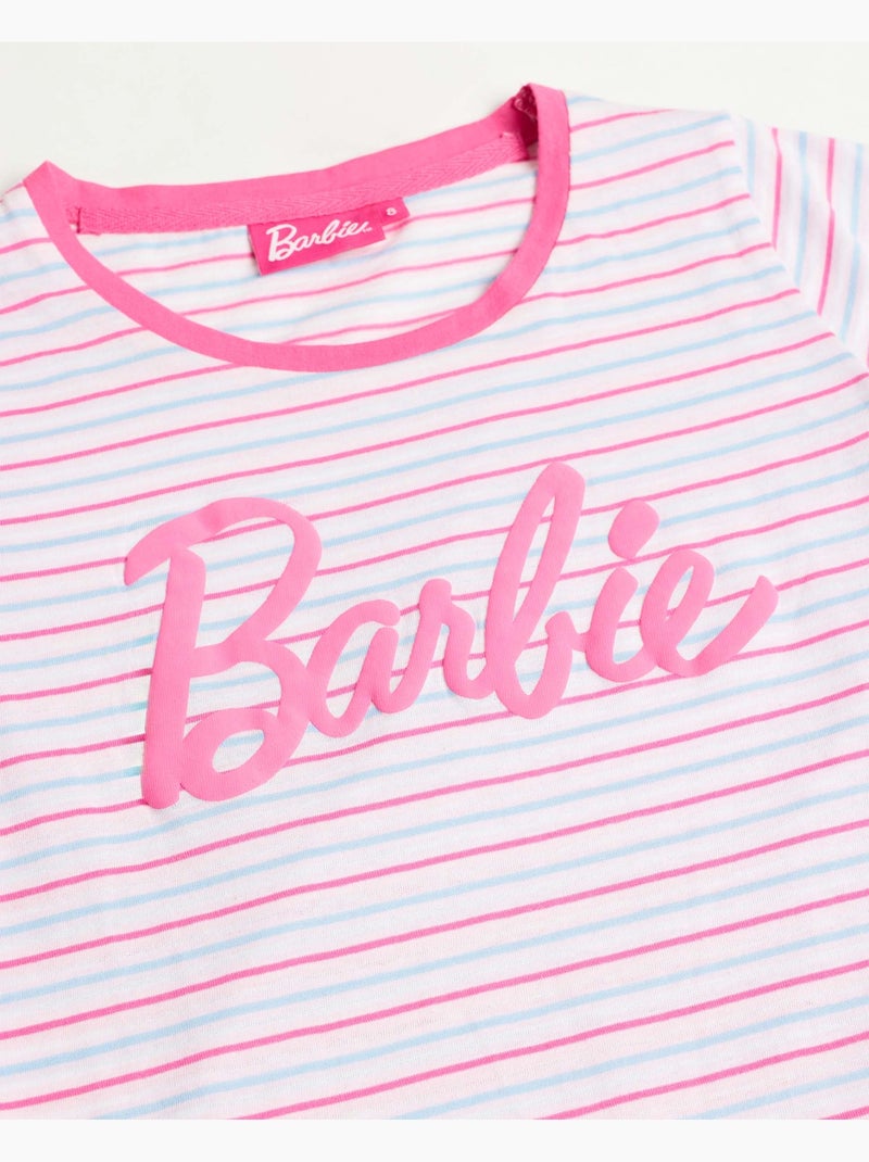 Pigiama a maniche corte BARBIE Surf Girl per bambine Rosa - Kiabi