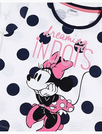 Pigiama a maniche corte blu navy DISNEY Minnie Dots per bambine