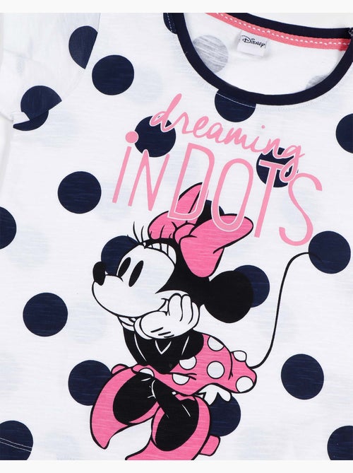 Pigiama a maniche corte blu navy DISNEY Minnie Dots per bambine - Kiabi Pigiama a maniche corte blu navy DISNEY Minnie Dots per bambine - Kiabi