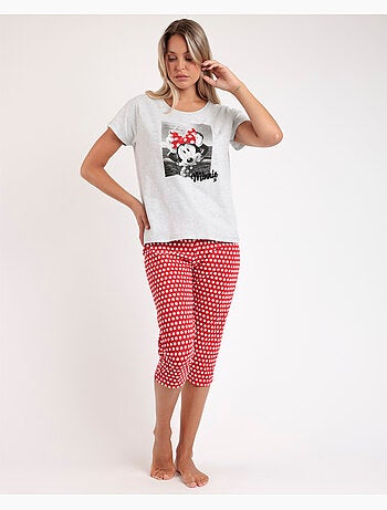 Pigiama a maniche corte con foto di Minnie da donna DISNEY