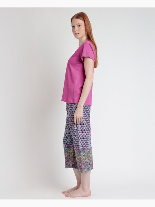 Pigiama a maniche corte con motivo mandala floreale da donna ADMAS - Kiabi Pigiama a maniche corte con motivo mandala floreale da donna ADMAS - Kiabi