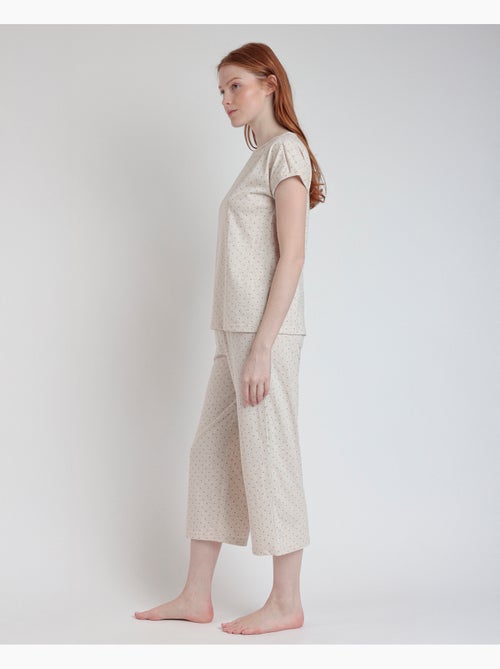 Pigiama a maniche corte con pois organici ADMAS CLASSIC da donna - Kiabi Pigiama a maniche corte con pois organici ADMAS CLASSIC da donna - Kiabi