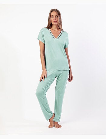 Pigiama a maniche corte da donna ADMAS CLASSIC Fresh Air