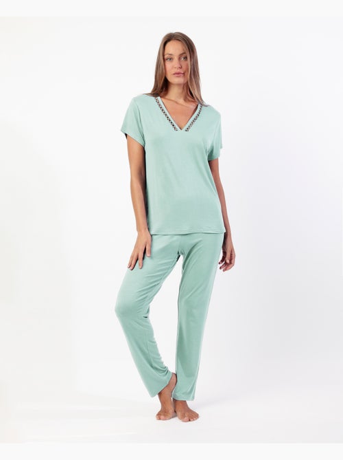 Pigiama a maniche corte da donna ADMAS CLASSIC Fresh Air - Kiabi Pigiama a maniche corte da donna ADMAS CLASSIC Fresh Air - Kiabi