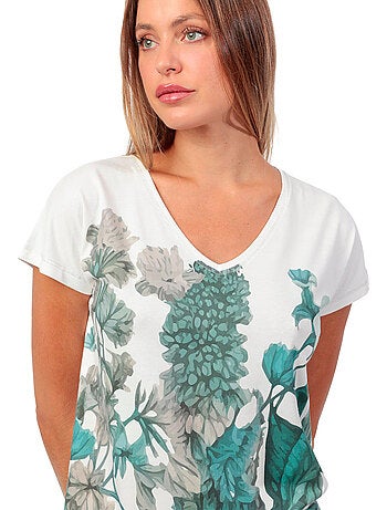 Pigiama a maniche corte da donna ADMAS GARDEN Mint Garden