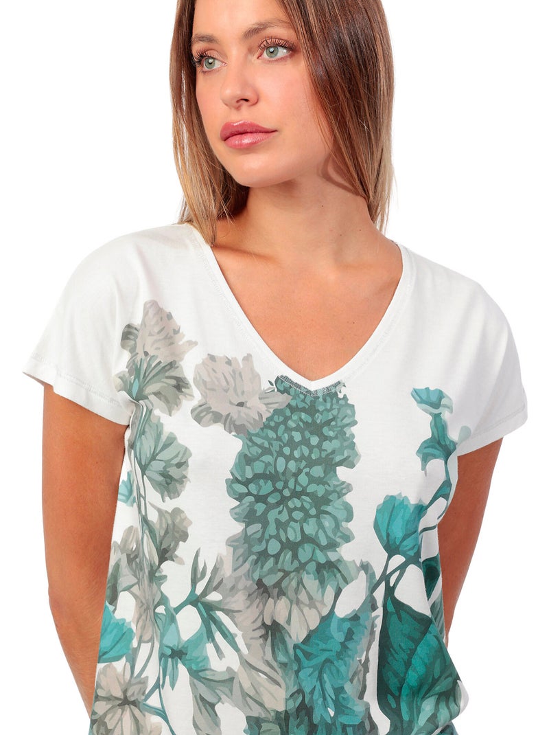 Pigiama a maniche corte da donna ADMAS GARDEN Mint Garden Blu - Kiabi