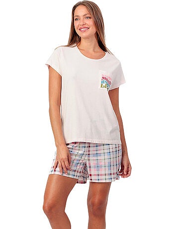 Pigiama a maniche corte da donna ADMAS GARDEN Square Garden