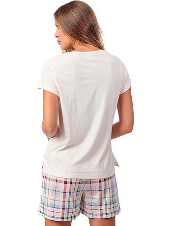 Pigiama a maniche corte da donna ADMAS GARDEN Square Garden