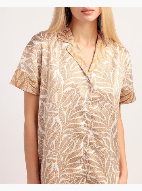 Pigiama a maniche corte da donna ADMAS LUXURY Luxe Leaves - Kiabi Pigiama a maniche corte da donna ADMAS LUXURY Luxe Leaves - Kiabi