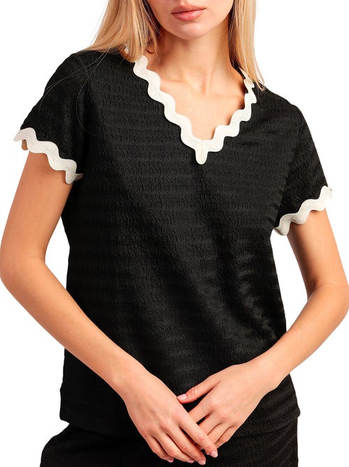 Pigiama a maniche corte da donna ADMAS LUXURY Luxe Waves - Kiabi