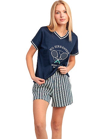 Pigiama a maniche corte da donna ADMAS Tennis Club