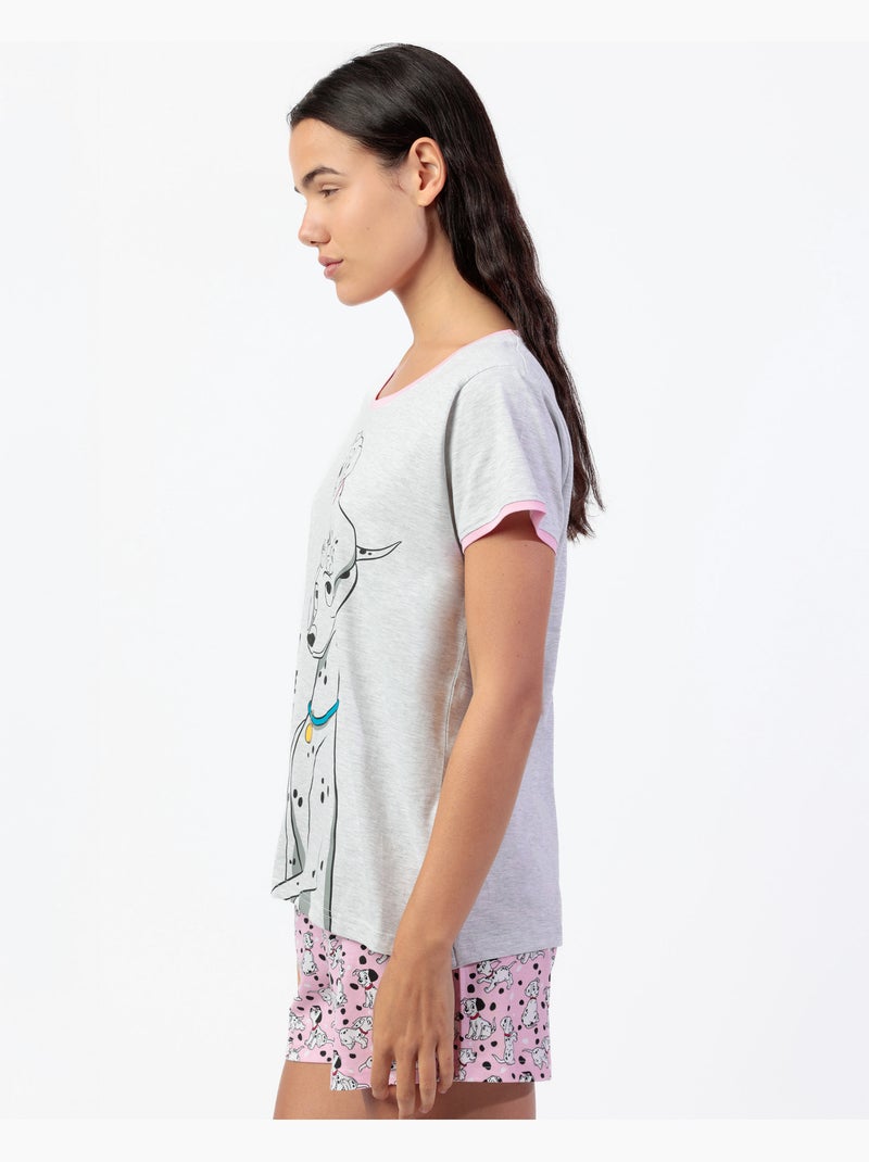 Pigiama a maniche corte da donna DISNEY 101 Reasons Why Grigio melangiato - Kiabi