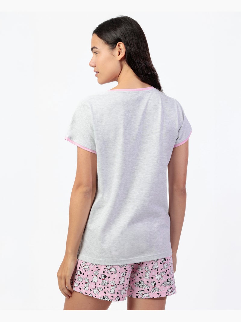 Pigiama a maniche corte da donna DISNEY 101 Reasons Why Grigio melangiato - Kiabi