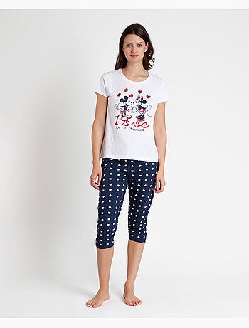 Pigiama a maniche corte da donna DISNEY Love is in the Air
