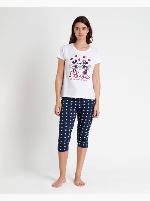 Pigiama a maniche corte da donna DISNEY Love is in the Air - Kiabi