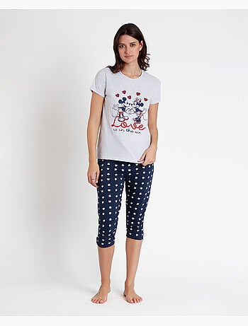 Pigiama a maniche corte da donna DISNEY Love is in the Air