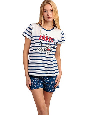 Pigiama a maniche corte da donna DISNEY Marie Paris