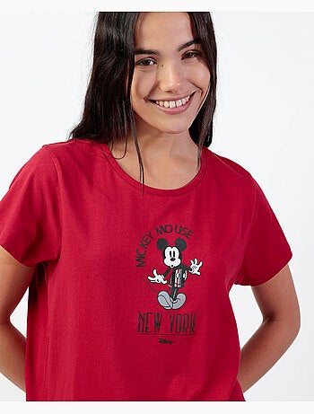 Pigiama a maniche corte da donna Disney Mickey New York