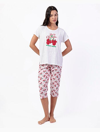 Pigiama a maniche corte da donna DISNEY Minnie Cherry
